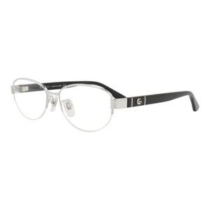 Gucci Womens Round/Oval Silver Black Transparent Fashion Designer Eyewear